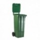 Green 2 Wheel Refuse Container 120 Ltr