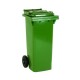 Green 2 Wheel Refuse Container 140 Ltr