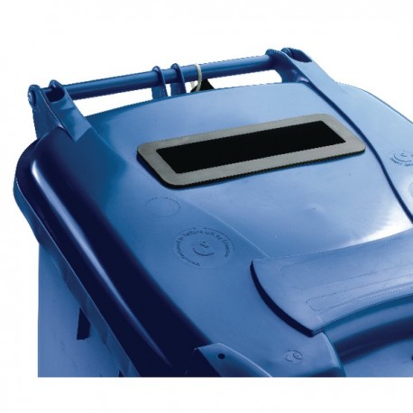 Blue Confidential Wheelie Bin 240 Ltr
