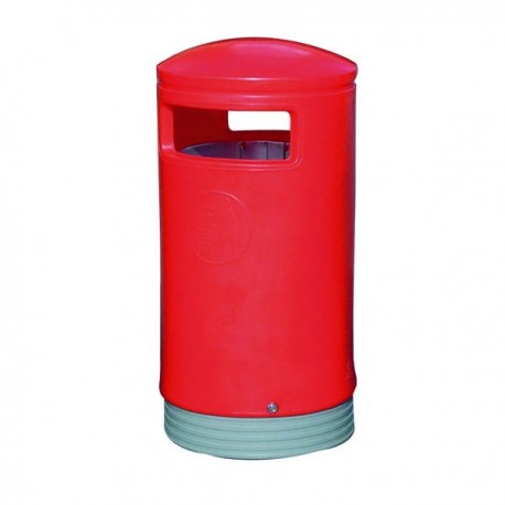 Outdoor Red Hooded Top Bin 321773