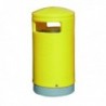 Yellow Outdoor Hooded Top 75Ltr Bin