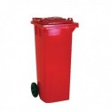 Red 2 Wheel Refuse Container 360 Ltr
