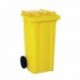 Yellow 2 Wheel Refuse Container 360 Ltr