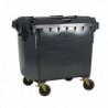 Grey Wheeled 1100 Ltr Bin with Flat Lid