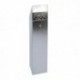 Hooded Top Tower Bin Silver 317468