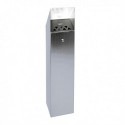 Hooded Top Tower Bin Silver 317468