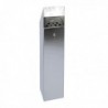Hooded Top Tower Bin Silver 317468