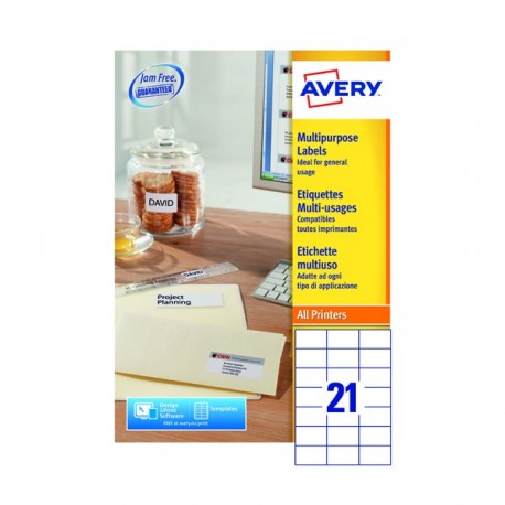 Avery 3652 Multipurpose Label Pk2100