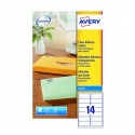 Avery J8563-25 Inkjet Labels Clear Pk350