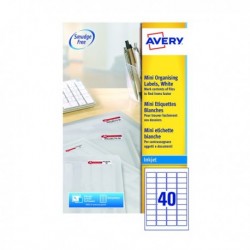 Avery Inkjet Mini Labels Wht Pk1000