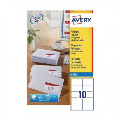 Avery J8173-100 QuickDRY Inkj Labl P1000