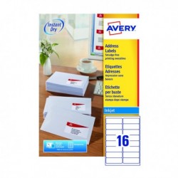 Avery J8162-100 QuickDRY Inkj Labl P1600
