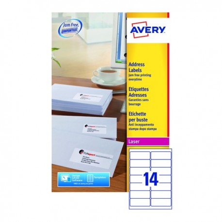 Avery L7163-40 Laser Labels White Pk560