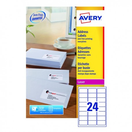 Avery L7159-250 Laser Addr Labels P6000