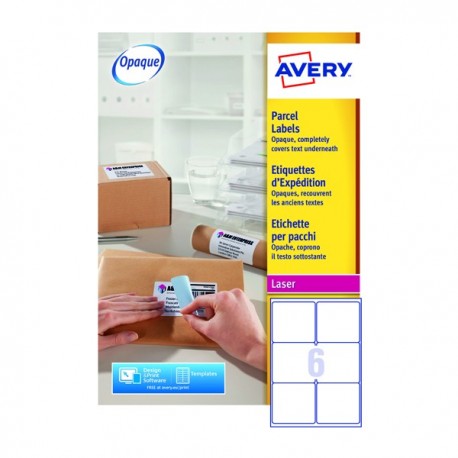 Avery L7166-250 Jam-Free Label Wht P1500