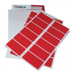 Blick Colour Label 25x50mm Red Pk320