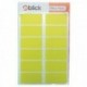 Blick Colour Label 25x50mm Yellow Pk320