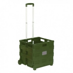 Black/Grey Folding Shopping Cart
