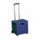 Folding Container Trolley/Lid Blue/Green