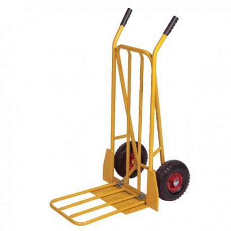 Yellow Sack Truck with Folding Footplate