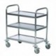 Trolley Stainless Silver 3-Tier