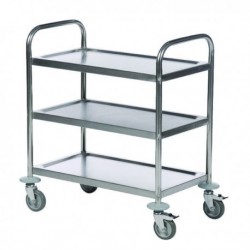 Trolley Stainless Silver 3-Tier
