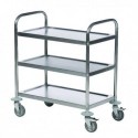 Trolley Stainless Silver 3-Tier