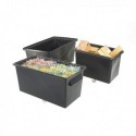 Black Rcyc Container Truck Tapered Sided