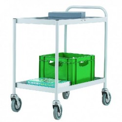 General Purpose 2 Shelf Grey Trolley