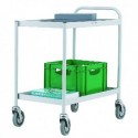 General Purpose 2 Shelf Grey Trolley