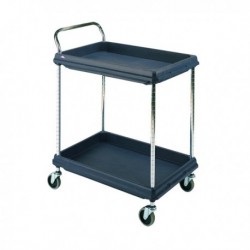 Deep Ledge Black Trolley 2-Tier 322441