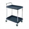 Deep Ledge Black Trolley 2-Tier 322441