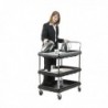 Deep Ledge Black Trolley 3-Tier 375055