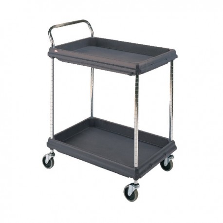 Deep Ledge Black Trolley 2-Tier 322447