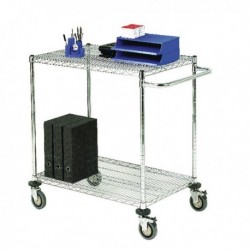 VFM Chrome Mobile 2 Tier Trolley