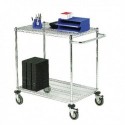 VFM Chrome Mobile 2 Tier Trolley