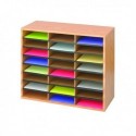 Safco 24 Part Literature Organiser Oak