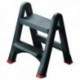 Folding Plastic Black Step Stool 333650