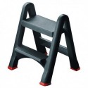 Folding Plastic Black Step Stool 333650