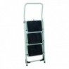 Folding White Alum 3 Tread Step Stool