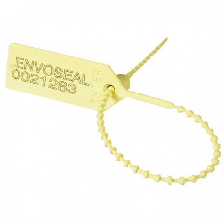 Security Yellow Numbered Pull Tight Seal