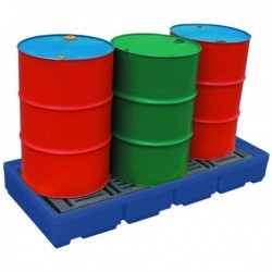 Pallet Sump 4 Drum Cap Blue 321623