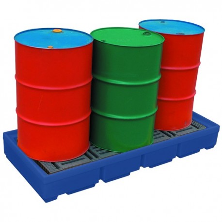 Pallet Sump 4 Drum Cap Blue 321623