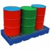 Pallet Sump 4 Drum Cap Blue 321623