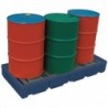 Pallet Sump 2 Drum Cap Blue 321622