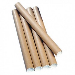 Brown Kraft 890x76mm Postal Tube Pk12