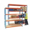 Orange/Zinc H/Duty 150x45cm Shelf 378850