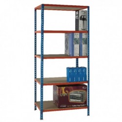 Blue/Orange 90x40cm Shelving Unit 378969