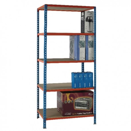 Blue/Orange 90x40cm Shelving Unit 378969