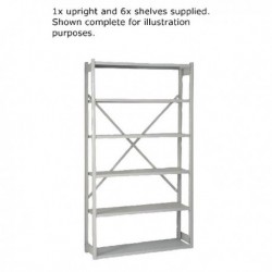 Bisley Shelving Extn Kit W100xD30cm Grey